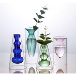 Empty Colored Borosilicate Glass Vase Factory - OEM Best Sell Products Luxury for Wedding