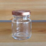 Wide Mouth Empty Glass Jar Factory - OEM Round 50-150ml with Tinplate Cap for Storage