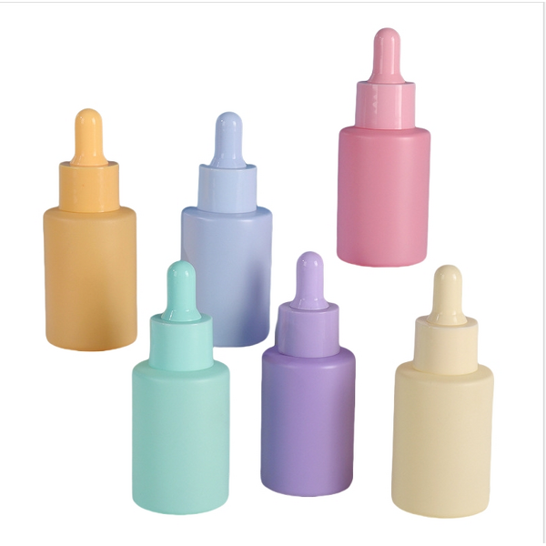 Empty Macarons Colored Glass Dropper Bottle Manufacturer - OEM Wholesale 30ml Frosted