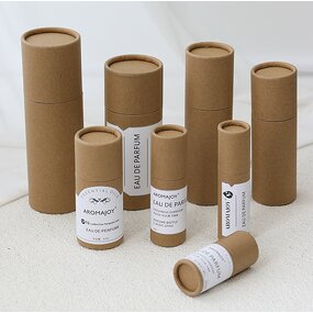 Cardboard Round Paper Tube Packaging Manufacturer - OEM Natural Brown Kraft Cylinder Boxes