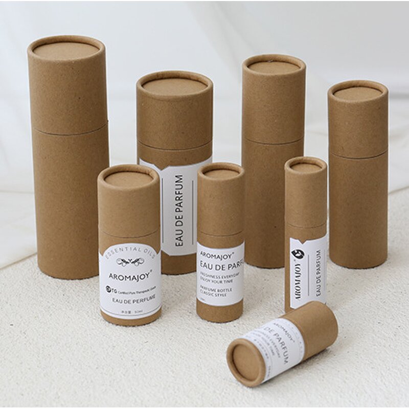 Cardboard Round Paper Tube Packaging Manufacturer - OEM Natural Brown Kraft Cylinder Boxes
