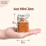 Mini Airtight Glass Jars Factory - OEM 4oz Small Square Seal Mason for Spice Jam