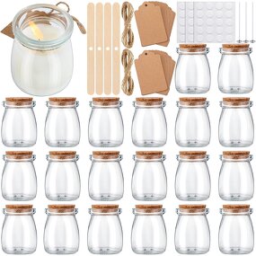 Glass Candle Jars for Making Candles Factory - OEM 100ml 3.4 oz Small Clear with Lids