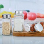 Glass Spice Jars with Labels Factory - OEM Hot Sale 4oz Seasoning Containers Set