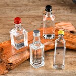 Mini Glass Liquor Bottles Manufacturer - OEM 50ml 1.7 oz Small Wine Bottles with Lids