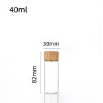 Glass Vials for Seed Flower Manufacturer - OEM Wholesale 20-100ml Empty with Bamboo Lid