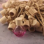 Round Five Thread Perfume Bottle Wooden Cap Factory - OEM Cover for Car Perfume Glass