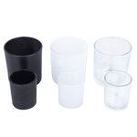 Decorative Glass Candle Jar Manufacturer - OEM Clear Matte Black Frosted White with Lids