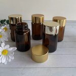 Empty Transparent Glass Bottle Manufacturer - OEM 100-120CC with Screw Cap Food Grade