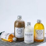 Glass Boston Bottles Factory - OEM Clear Frosted 150-2800ml with Lids for Syrup