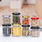 Glass Canning Jars Factory - OEM Bulk 8-16oz 500ml Round Shape Salsa Jam with Metal