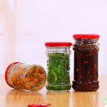 Laoganma Glass Chili Sauce Jar Factory - OEM 200-280ml Pickled Vegetables with Cover