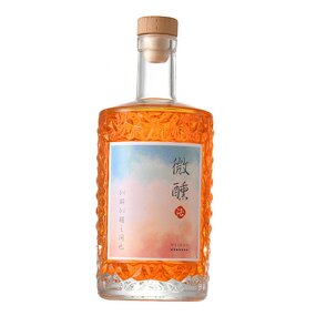 Clear Frosted Glass Bottle Manufacturer - OEM Custom 500ml 16oz Fruit Wine Liquor with Cork