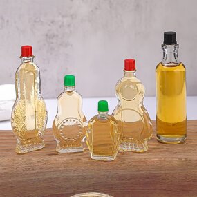 Safflower Oil Empty Bottle Factory - OEM Transparent 8-54ml Windproof with Green Cover