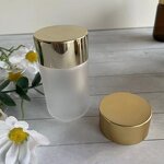 Empty Transparent Glass Bottle Manufacturer - OEM 100-120CC with Screw Cap Food Grade