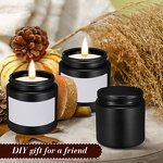 Glass Candle Tins with Lids Factory - OEM Bulk 4 oz Black Round Empty Container