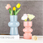 Unique Vibrant Colors Glass Vase Manufacturer - OEM Blue Pink Yellow Black White Luxury