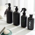 Amber Boston Bottle Manufacturer - OEM 8-32oz Round Brown Glass Shampoo Pump Bottle