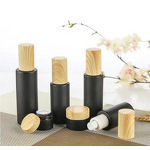 Perfume Cosmetic Glass Spray Bottle Factory - OEM 20-120ml Black Clear Frost Pump Lotion