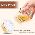 Mini Airtight Glass Jars Factory - OEM 4oz Small Square Seal Mason for Spice Jam