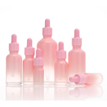 Round Shape Glass Dropper Bottle Manufacturer - OEM 5-100ml Pink Gradient for Essential