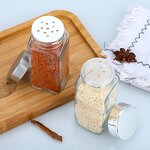 Glass Spice Jars with Labels Factory - OEM Hot Sale 4oz Seasoning Containers Set