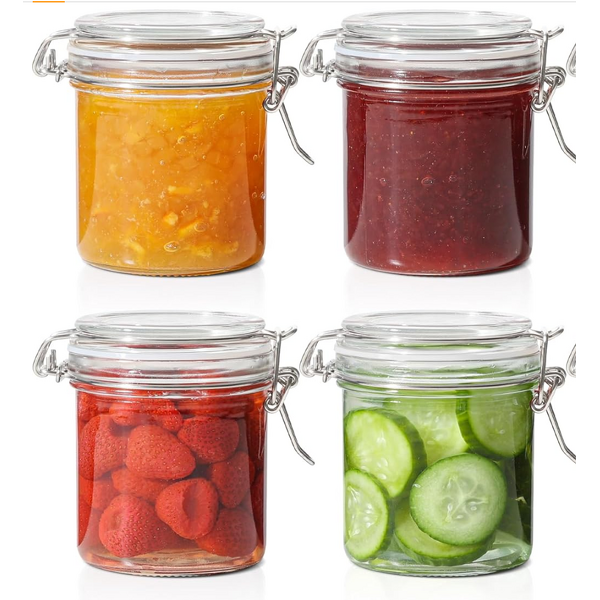 Small Airtight Glass Jars Manufacturer - OEM 8oz 250ml Food Storage Jar Round Mini