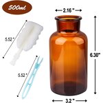 Amber Black Transparent Glass Vase Factory - OEM 120-1000ml Home Decoration with Lid