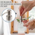 Clear Glass Boston Round Bottles Manufacturer - OEM 8-Ounce with Stainless Steel Lotion