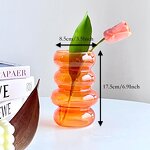 Modern Colored Creative Glass Vase Factory - OEM Amber Pink Clear Colored Hydroponic