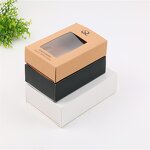 Square Gift Packaging Kraft Cardboard Box Manufacturer - OEM Custom Printing with Window