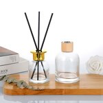 Empty Diffuser Glass Bottle with Cork Lid Factory - OEM Wholesale 50-200ml Round Screen
