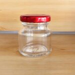 Wide Mouth Empty Glass Jar Factory - OEM Round 50-150ml with Tinplate Cap for Storage