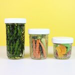 Empty Transparent Food Glass Storage Jars Manufacturer - OEM 4-24oz Wide Mouth with Lids