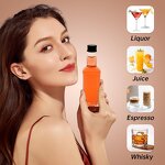Square Mini Glass Bottles Factory - OEM 50-100ml 3.5oz Small Liquor Bottles with Lids