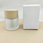 Luxury Glass Diffuser Bottle Manufacturer - OEM Custom Logo 50ml with Wooden Cap Gift