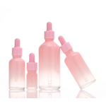 Round Shape Glass Dropper Bottle Manufacturer - OEM 5-100ml Pink Gradient for Essential