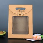 Luxury Cardboard Paper Packaging Folding Box Manufacturer - OEM Custom logo with Window Bow