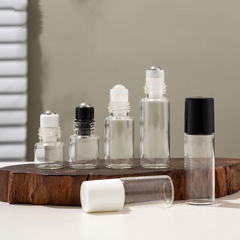 Clear Perfume Glass Roller Bottles Factory - OEM Empty 1-5ml Roll on for Essential Oil