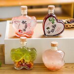 Clear Flat Plum Wine Bottle Factory - OEM Wholesale 250ml Juice Ice Wine Whiskey Decanter
