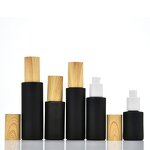 Perfume Cosmetic Glass Spray Bottle Factory - OEM 20-120ml Black Clear Frost Pump Lotion