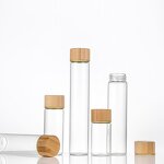 Glass Vials for Seed Flower Manufacturer - OEM Wholesale 20-100ml Empty with Bamboo Lid