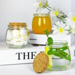 Glass Yogurt Jars with Cork Lids Manufacturer - OEM 7 oz Small Pudding Jars Containers