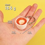 Keychain Manufacturer - OEM Custom UV Printed Coffee Latte Cup