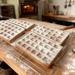 Waffle Model Factory - OEM Custom 17cm Rectangular Brussels Powdered