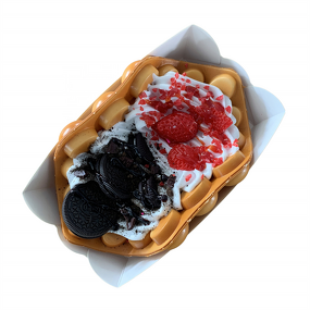 Bubble Waffle Model Factory - OEM Custom Commercial Prop Fruit Paired