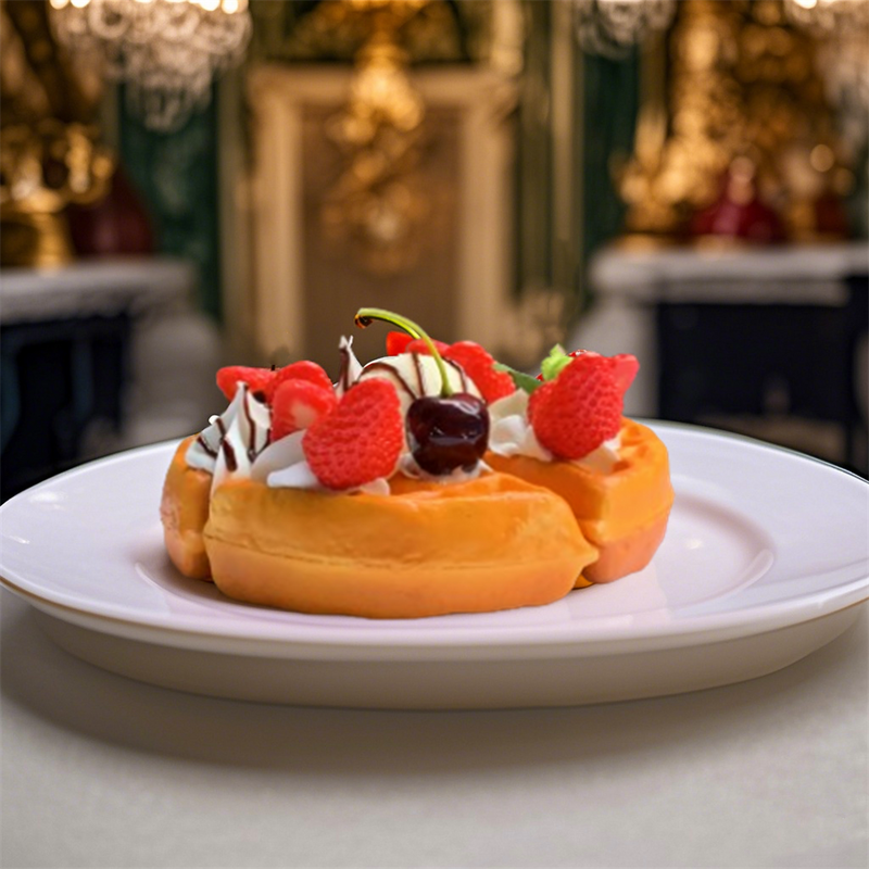 Waffle Model Factory - OEM Custom Fruit Cream Golden Crispy Dessert