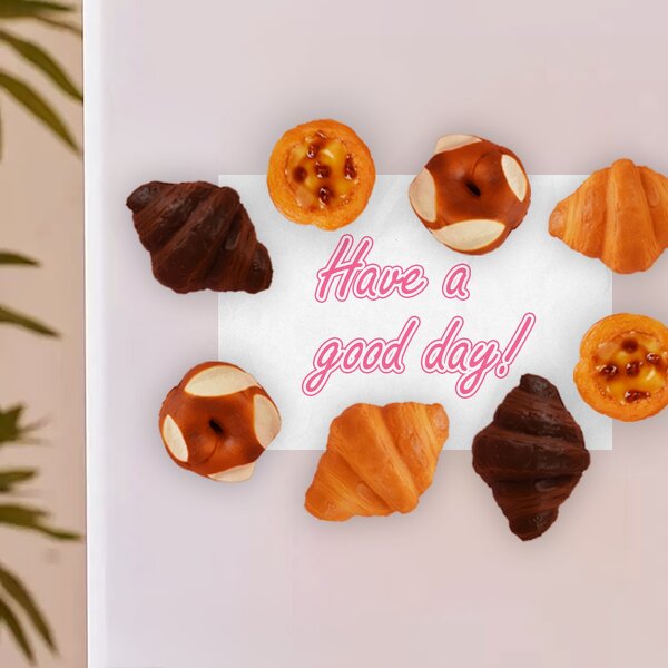 Refrigerator Magnet Manufacturer - OEM Custom PU Croissant Fake Food