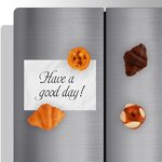 Refrigerator Magnet Manufacturer - OEM Custom PU Croissant Fake Food