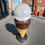 Ice Cream Lamp Factory - OEM Custom 127cm Giant Double Scoop LED